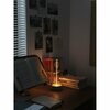 Auge Light Auge Light 12.76 in. White Modern Rechargeable and Dimmable Flexible filament LED Table Lamp AGDSLWT2201